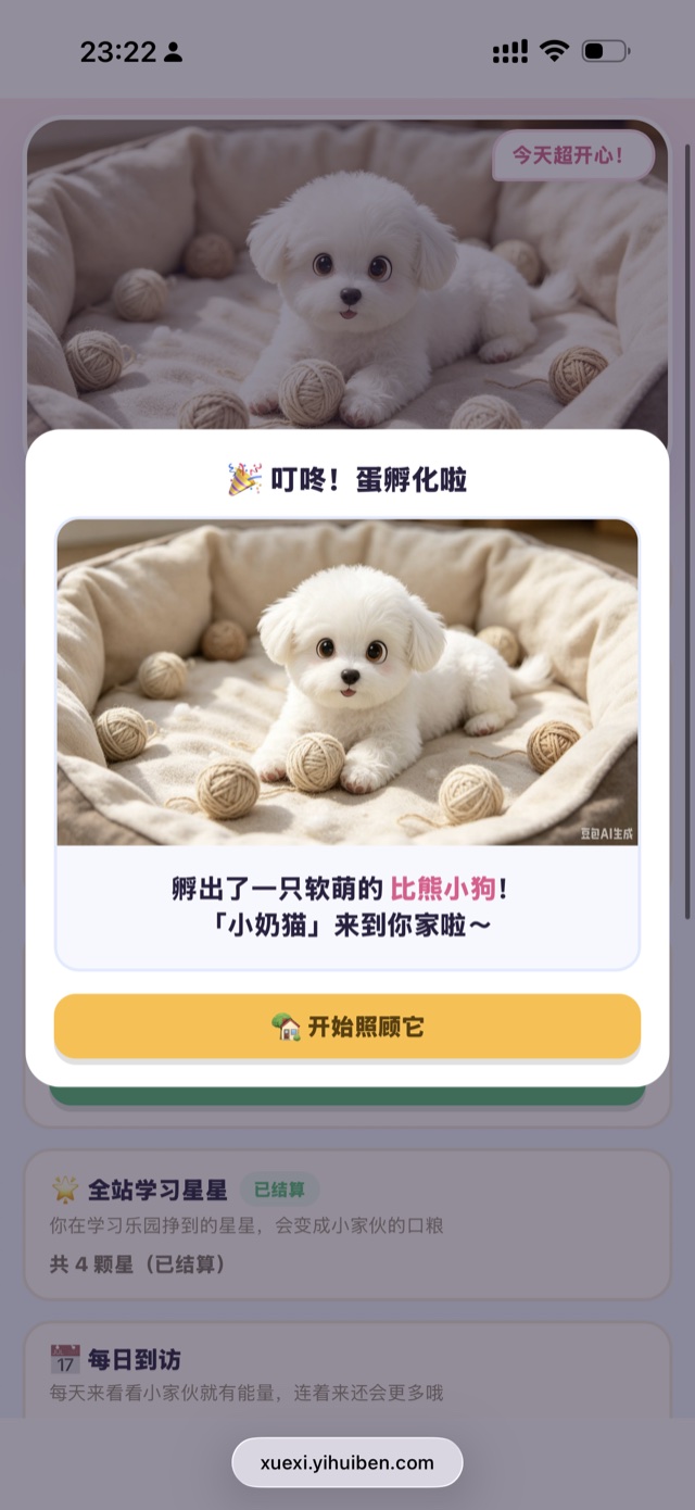 孵蛋惊喜：攒够星星孵出一只专属宠物